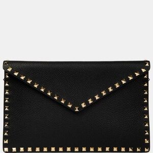 Valentino Garavani Rockstud Leather Clutch